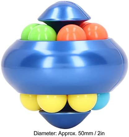 Ротирачка играчка за загатка со топка, психоделична магија топка алуминиум легура Смешна метална едукативна играчка декомпресија Декомпресија