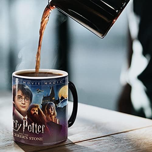 Морфинг чаши Хари Потер и Каменот на Волшебникот 20 -годишнина - Една керамичка кригла во боја од 11 мл - слика откриена кога
