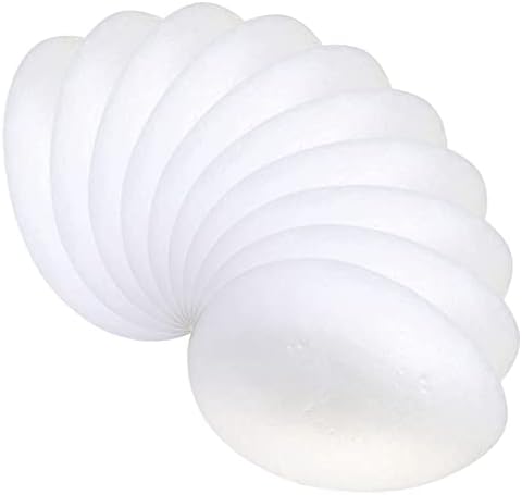 Uldigi 10pcs Фото јајца полистирен бела уметност декорација пена пена рачно изработени форми форма cm јајце во форма за DIY занаетчиски моделирање