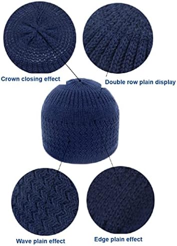 Lrtrdcusxng есен и зимска купола плетена капа, капчиња jacquard unisex машка и женска капа за ладење череп