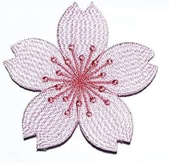 Умама лепенка сет од 3 убави цвеќиња цреша цвет вез за печење убави јапонски цреши цвеќиња розови налепници цртан филм железо на апликативни занаети занаетчиски об