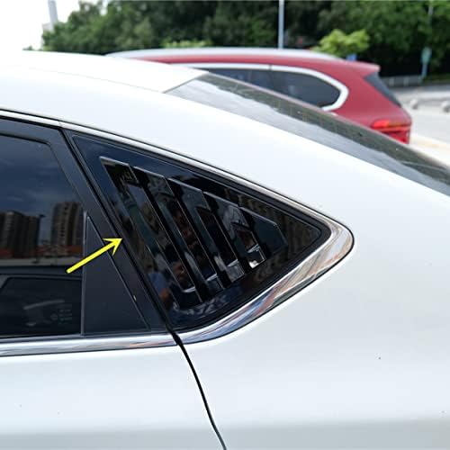 ZiWen 2x Спортски Стил Сјај Црна Четвртина Прозорец Топки Решетки За Nissan Sentra 2013-2019