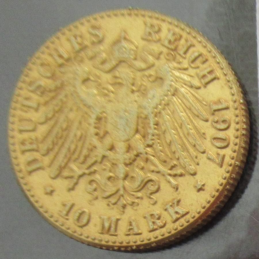 Германски 10 Марки 1902-1907 6 Странски Реплика Бакар Комеморативни Монети