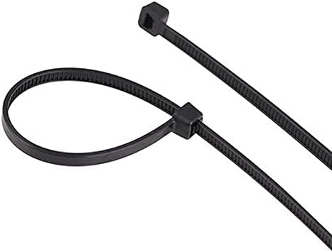 50 парчиња 3Х120ММ МК еколошки најлонски кабелски врски Црна висока температура вратоврска
