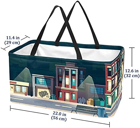 Лорви Џојстик Еднократно Склоплива Издржлива Торба За Купување Намирници-Тешка Голема Структурирана Торба