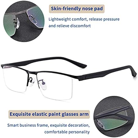 Согре Мултифокус Прогресивни Очила За Читање Мажи Компјутерски Очила Мажи Сина Светлина Блокирање Во Близина И Далеку Двојна употреба