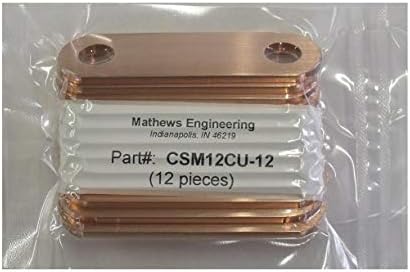 Матејско инженерство ниско-z бакарен каиш, 12 пакувања, за употреба со Maxwell Ultra кондензатор Фарад BCAP P270 K04, помалку