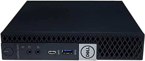 Dell Optiplex 5070 Micro MFF Десктоп Компјутер Intel-9500T, 16gb DDR4 Нови 256GB M. 2 NVMe SSD, WiFi BT HDMI Нов KB &засилувач; Глувчето