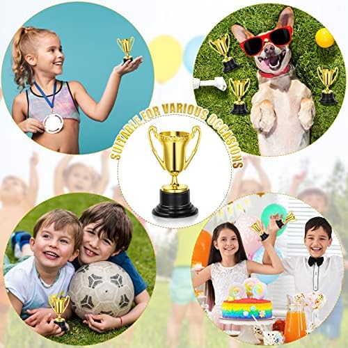 Мини Трофеи Злато Награда Трофеј Купови Рефус 3.4 Инчен Пластични Трофеј Достигнување Награда За Деца Возрасни Училиште Канцеларија