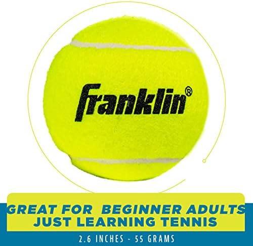 Френклин Спортска Пракса-Официјална Големина Тениски Топчиња Со Низок Притисок-Одлично За Тренинг + Вежбање - 3 Пакувања Со Ниско Отскокнување,