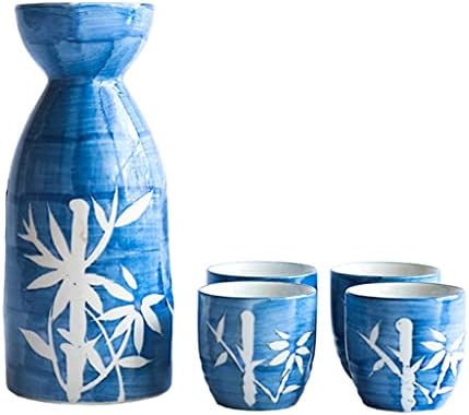 SDGH Sake Serving Set обичен печатен рачно изработен порцелан јапонски стил чаши порцелански чаши порцеланско шише за пиење