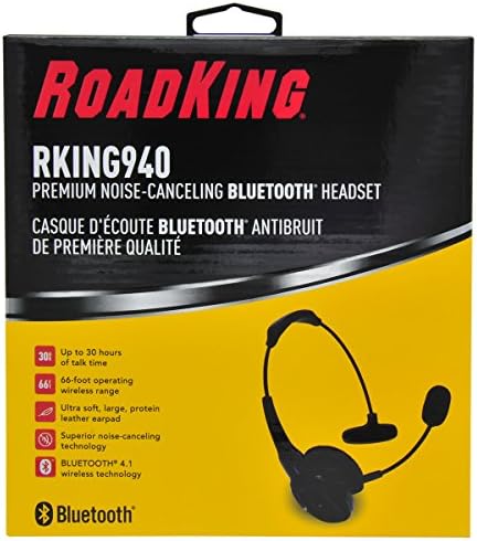 Roadking RKING940 Премиум со бучава што ја откажува Bluetooth слушалките со микрофон за без раце