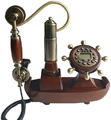 Zjhyxyh Антички фиксни телефонски гроздобер вграден фиксни телефонски телефонски брод за домашна просторија за седишта за внатрешни