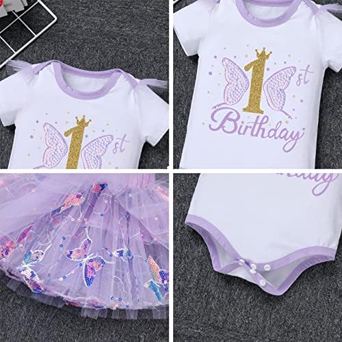 Првата роденденска облека на бебето Одасдо, цвет, печатено памук, памук, памук, кратки ракави, ромпер Туту, здолниште на круната,
