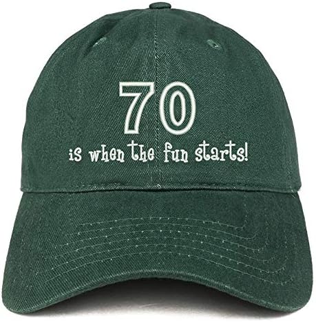 Трендовски продавница за облека 70 е кога забавата ќе започне со везена капа од памук тато