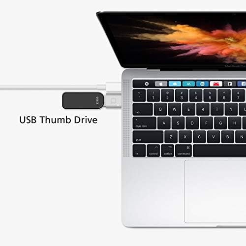 Nonda USB Type C до USB 3.0 адаптер, Thunderbolt 3 до USB адаптер алуминиум со индикатор LED за MacBook Pro 2018/2017, MacBook Air 2018,