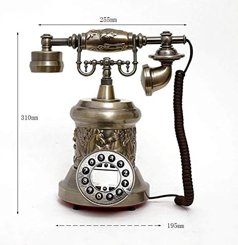 KXDFDC Антички фиксен телефон со високи луксузни дома ретро жичен фиксни телефон за дома хотел