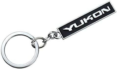 Aimoll 1PC Chrome Finish Yukon key key fob ring Emblem Amblem Cheychain за GMC Yukon