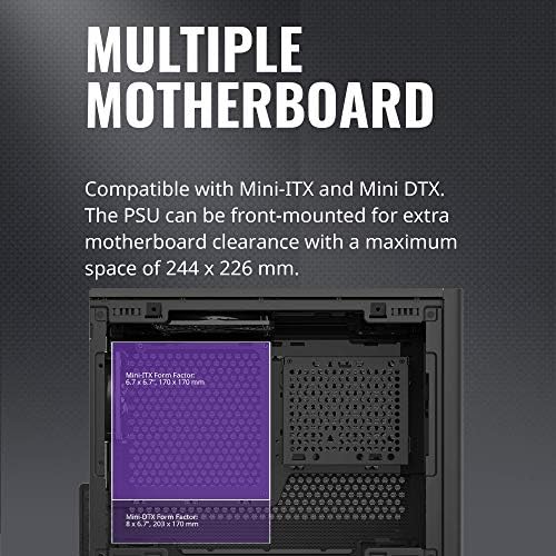 Кулер Мајстор MasterBox NR200 Mini ITX Компјутер Случај-Компактен SGCC Челична Шасија, Повеќе Опции За Ладење, Алатка-Слободен 360
