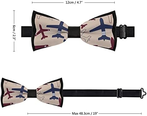 ПЛЕВЕЛКЕЈТ Авион Авион Летање Смешни Вратоврски Претходно Врзани Формални Машнички Прилагодливи Машнички Печатени За Мажи
