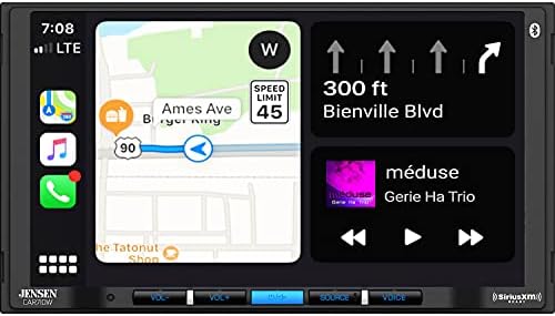 Јенсен CAR710W 7 Mechless Мултимедијален Приемник Со Безжичен Apple CarPlay l Поддржува Android Уреди l Siriusxm-Подготвен l Вграден