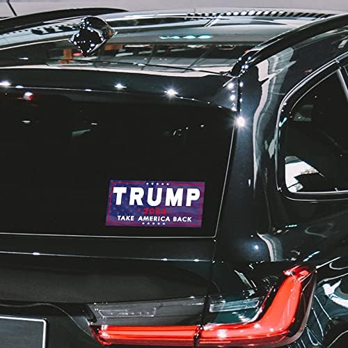 SBB 3 Pack Trump 2024 налепница, 8 инчи x4 инчи Биг Трамп писма за автомобили, претседател Доналд Трамп ја однесе Америка назад