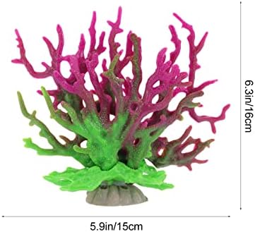Вештачки растенија ганазоно вештачки растенија аквариум вештачки резервоар за корални риби: симулација животно за резервоарот