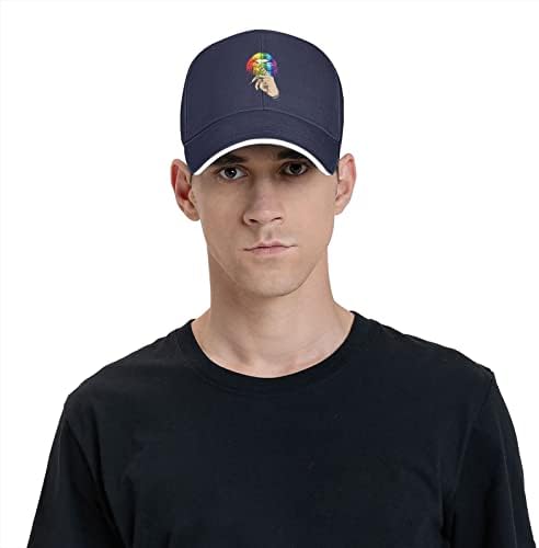 Виножито ЛГБТ гордост Бејзбол капа човек Човек Сонце Капчиња за печење прилагодливи капачиња за риболов на жени
