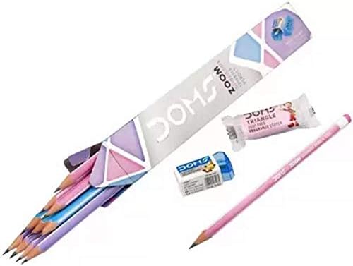 ДОМ ЗУМ Крајни темен триаголни моливи - пакет од 5 молив