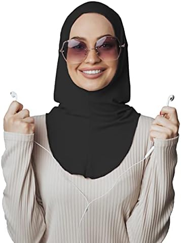 Превез Чаши За Слушалки Хиџаб, памучна шамија За глава, Подготвени за носење Муслимански Додатоци За Жени