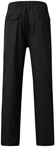 Mens S Mens Fashion Casual Casual Cotle Plus Plus Size Pocket Clace up frenulum панталони вкупно џебни панталони мажи