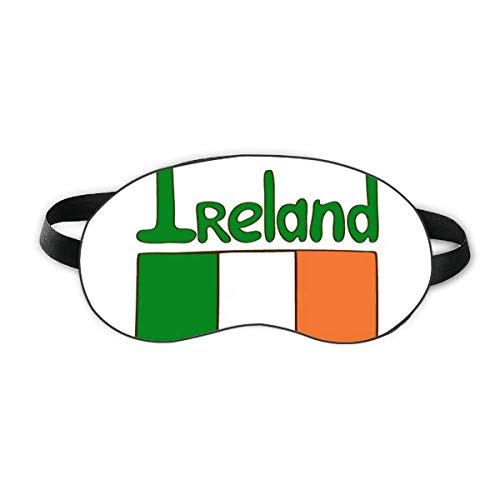 Ирска Национално знаме Зелена шема за спиење на очите штит за очи мека ноќно слепење на сенката