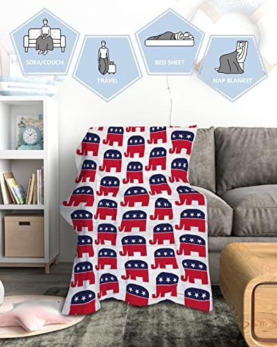 Бебе ќебе - 30 x 40 - Текстура на слонови Американски starsвезди Супер меки бебешки ќебиња за девојчиња за момчиња | Примање