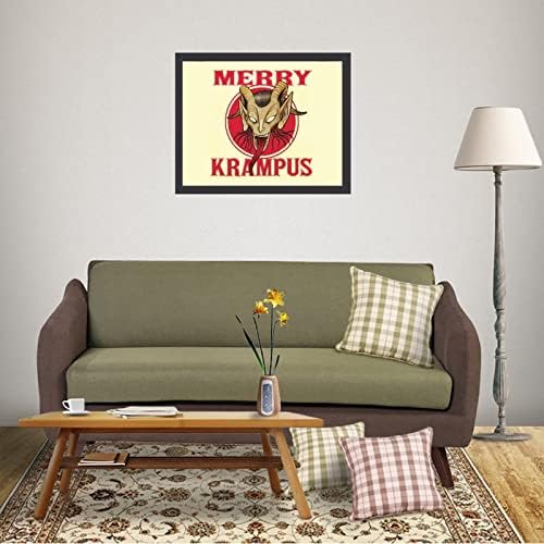 Merry Krampus дрвена слика рамка за уметнички дела фотографии слики wallид приказ за домашен декоративен