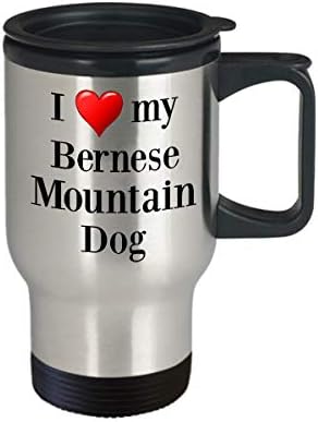 Клугла за патување со планински кучиња Берне - Термички изолиран не'рѓосувачки челик кучиња lубител на кучиња кафе