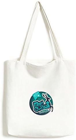 Merry Mas Blue Readers илустрација Tote Canvas Bag Shopping Satchel Casual Handag