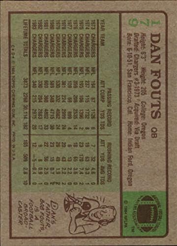 1984 Топпс 179 Дан Футс екс/Н.М. Сан Диего Шаргерс Фудбал J2M