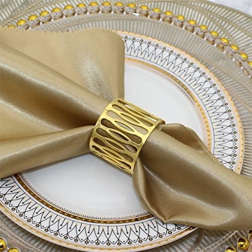 GFDFD ги шутира држачите за прстени од салфетка, тока за свадба Божиќна вечера декор