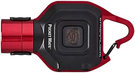 Streamlight 73301 Pocket Mate 325-Lumen Keychain/CLIP-ON USB Fl Flerslight, црвена боја, црвена