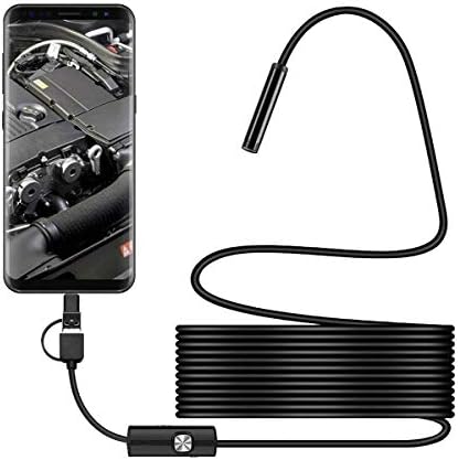 Ендоскопска камера за мобилен телефон 5.5mm1 5m леќи Android компјутерски тип-C/USB интерфејс IP67 водоотпорен водоотпорен
