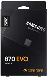 SAMSUNG 870 EVO SATA SSD 500GB 2.5 Внатрешна Цврста Состојба Диск, Надградба НА Компјутер Или Лаптоп Меморија и Складирање За ТОА Добрите,
