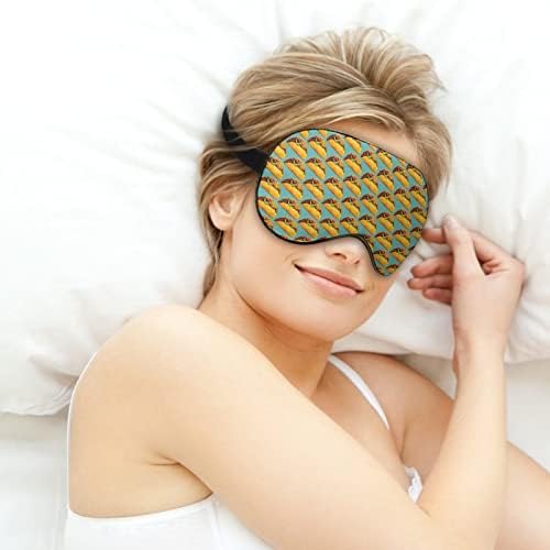 Многу маска за спиење маска мека маска за очи за очи со прилагодлива лента за мажи жени