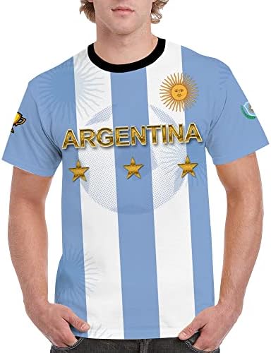 Сино Аргентина Светски шампион издание Спортски фудбалски момчиња Детска младинска кошула за кошули