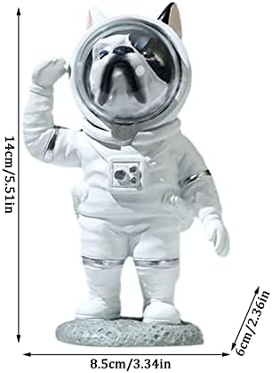 Орнаменти од дрвја Shatterproof Aspostraine Figurine Decor ore polyresin астронаут статуа вселенско куче за украс простор тематски