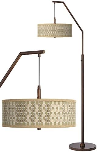 Giclee сјај рустикална мод сенка на печатење на бронзена спуст модерна ламба за подни лакови