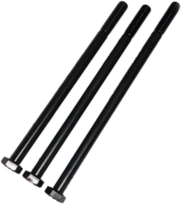 2pcs m8*150 mm црна боја Надворешна шестоаголна завртка за завртки за завртки за завртки за завртки за завртки за нокти 12,9 одделение од легура
