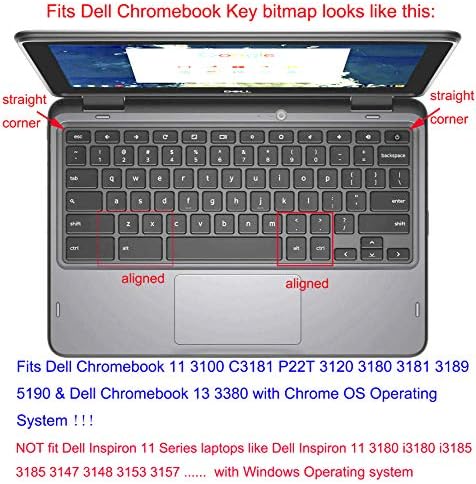 Тастатура Кожата Компатибилен со 14 Dell Inspiron Cromebook 14 2-во - 1 C7486 Допир Екран Омбре Нане