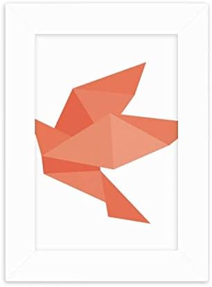 Diythinker оригами црвена птица апстрактна шема десктоп фото рамка слика приказ Декорација уметност сликарство