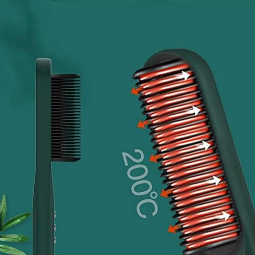 Wpyyi Електрична коса зацрвнувач за загревање Брза загревање чешел за исправнување на железо за мазнење со топол чешел