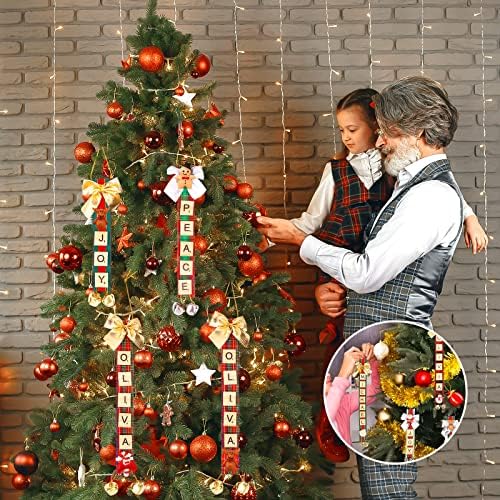 Украси за украси на новогодишни украси, персонализирани Божиќни украси DIY украси за новогодишна елка